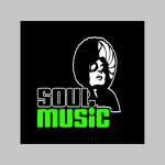 Soul music mikina s kapucou stiahnutelnou šnúrkami a klokankovým vreckom vpredu 